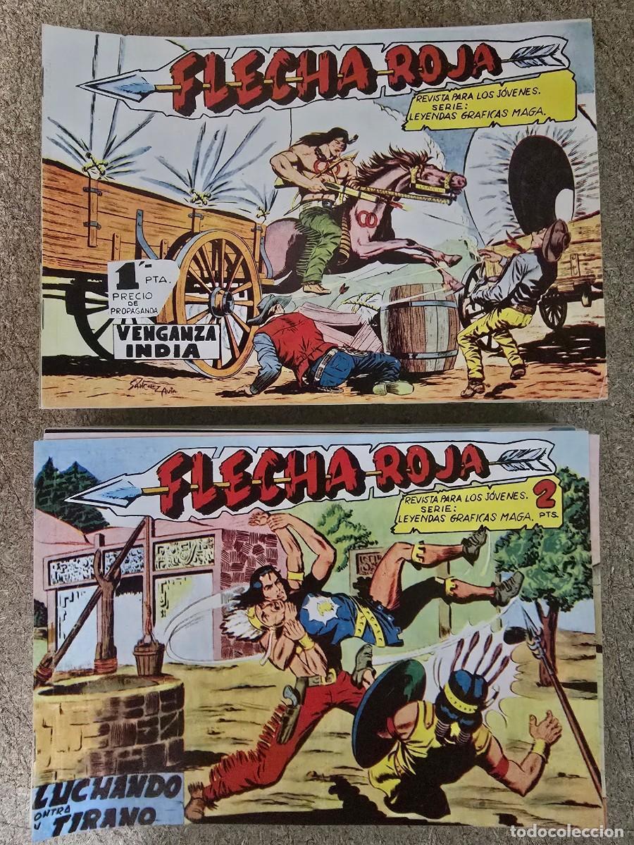 Tebeos: Flecha Roja.Completa.79 Tebeos.Maga.Facsimil