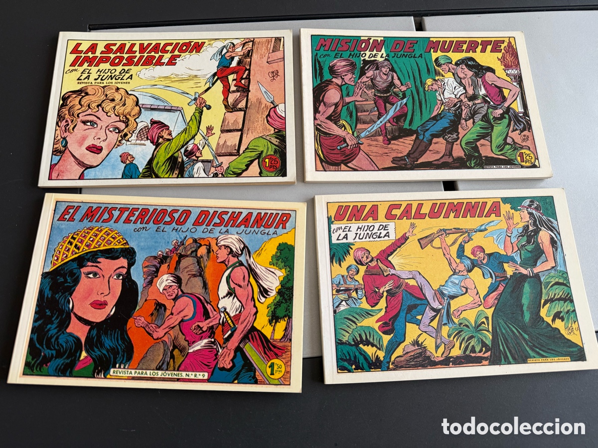 Tebeos: EL HIJO DE LA JUNGLA. 4 TOMOS