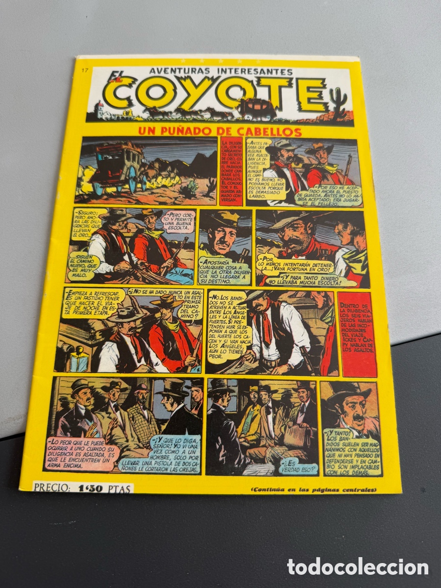 Tebeos: EL COYOTE. UN PU&Ntilde;ADO DE CABELLOS