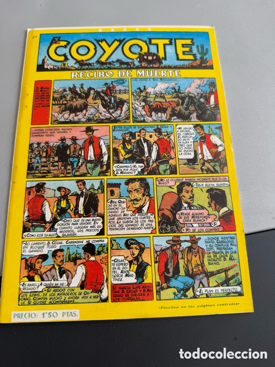 Tebeos: EL COYOTE. REVIBO DE MUERTE