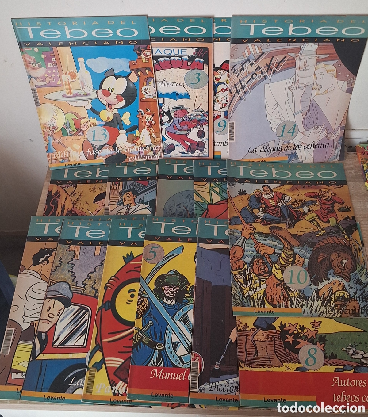 Tebeos: Lote de 15 Fasc&iacute;culos Historia del Tebeo Valenciano - Levante - A&ntilde;o 1992 -