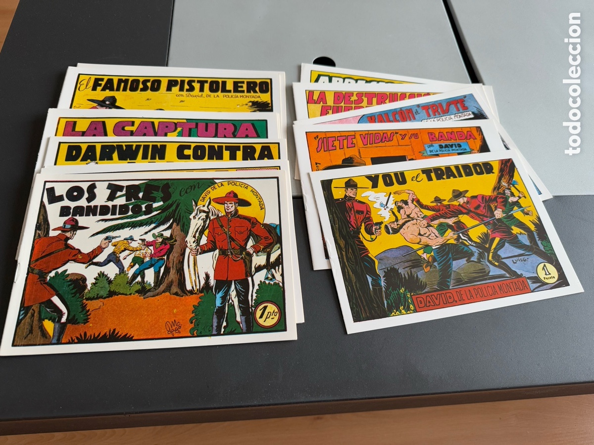 Tebeos: David De La Policia Montada.Completa.16 Tebeos.Facsimil.Valenciana