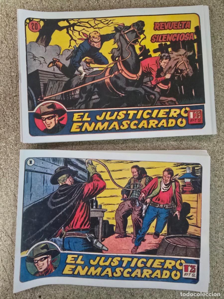Tebeos: El Justiciero Enmascarado.Completa 36 Tebeos.Hispano Americana.Facsimil