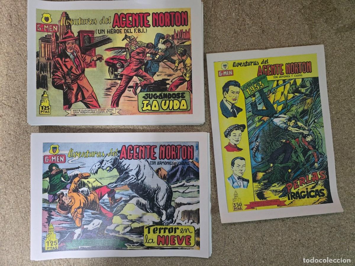 Tebeos: Agente Norton.Completa 24 Tebeos + Almanaque 1953.Jara.Facsimil