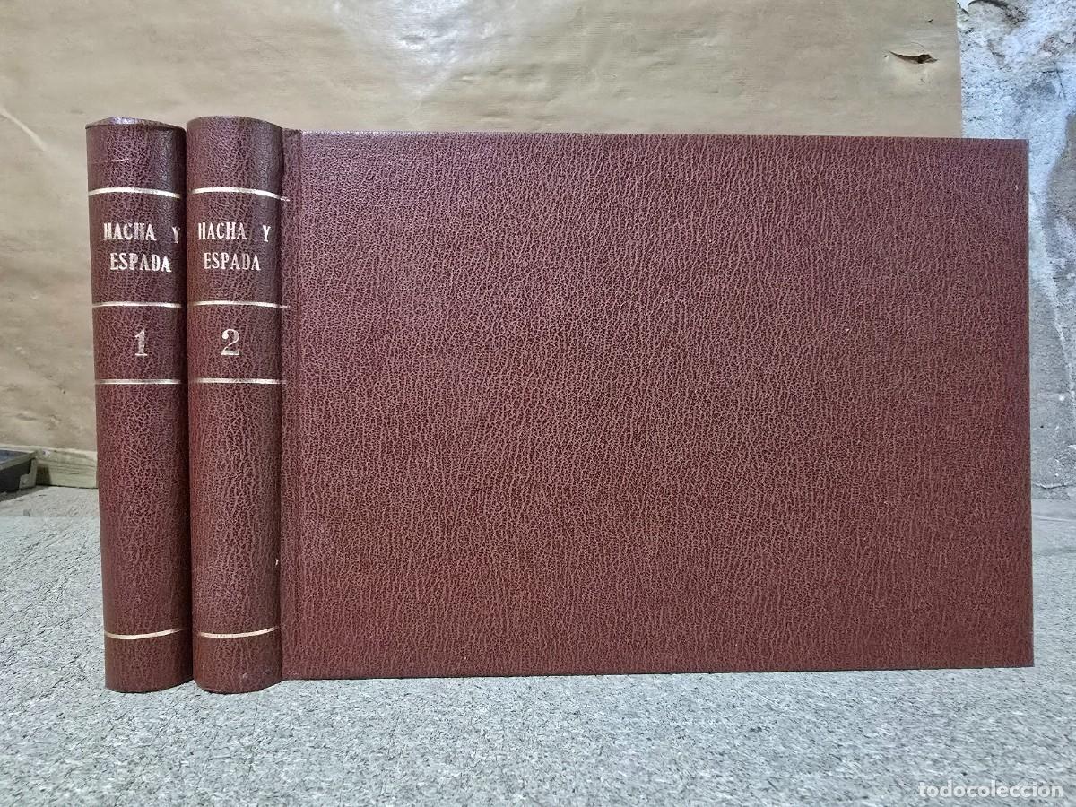 Tebeos: Hacha y Espada.Completa 58 Tebeos en dos Tomos.Maga.Facsimil