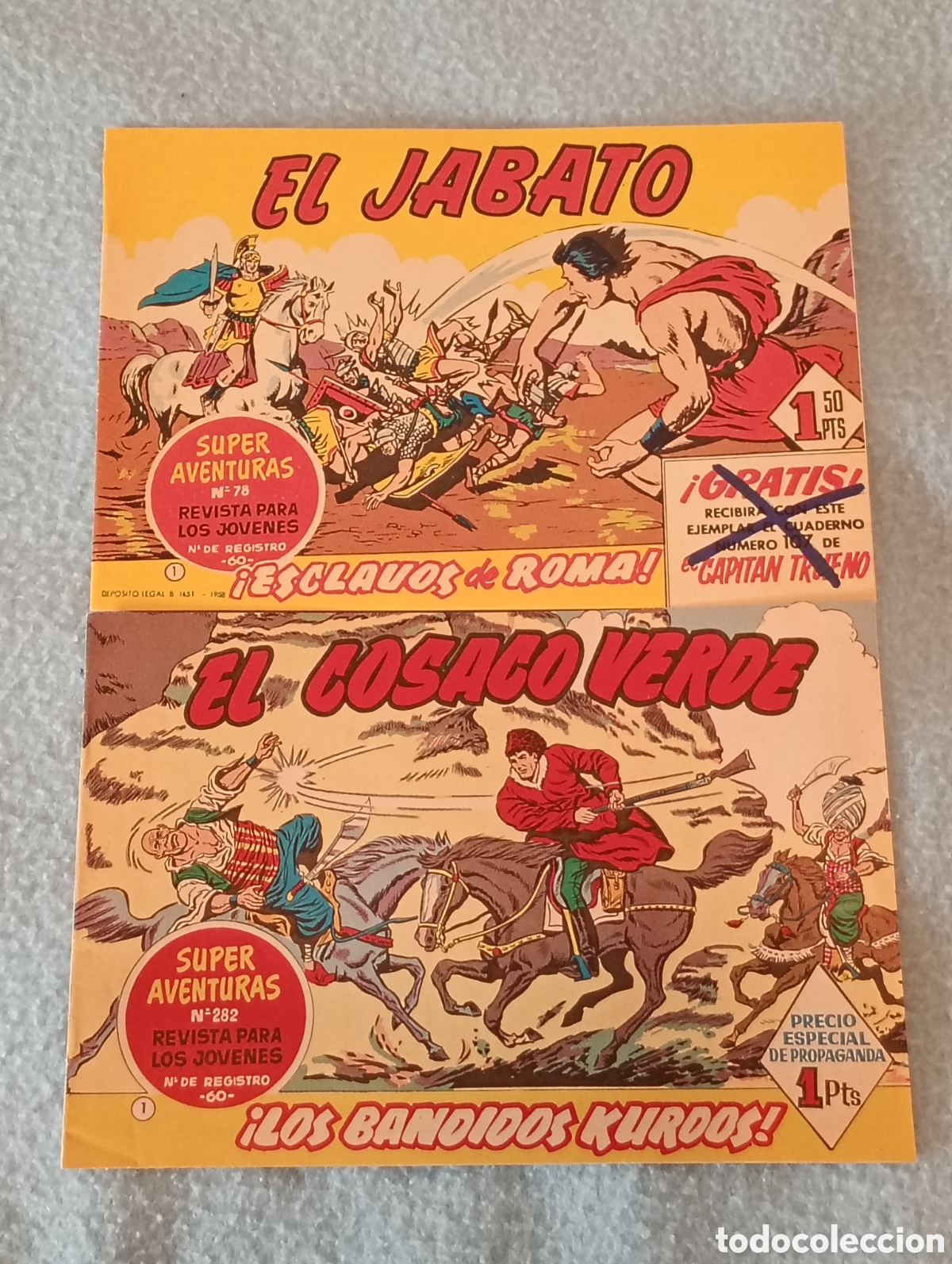 Tebeos: 2 ejemplares FACSIMIL n&uacute;meros uno Bruguera