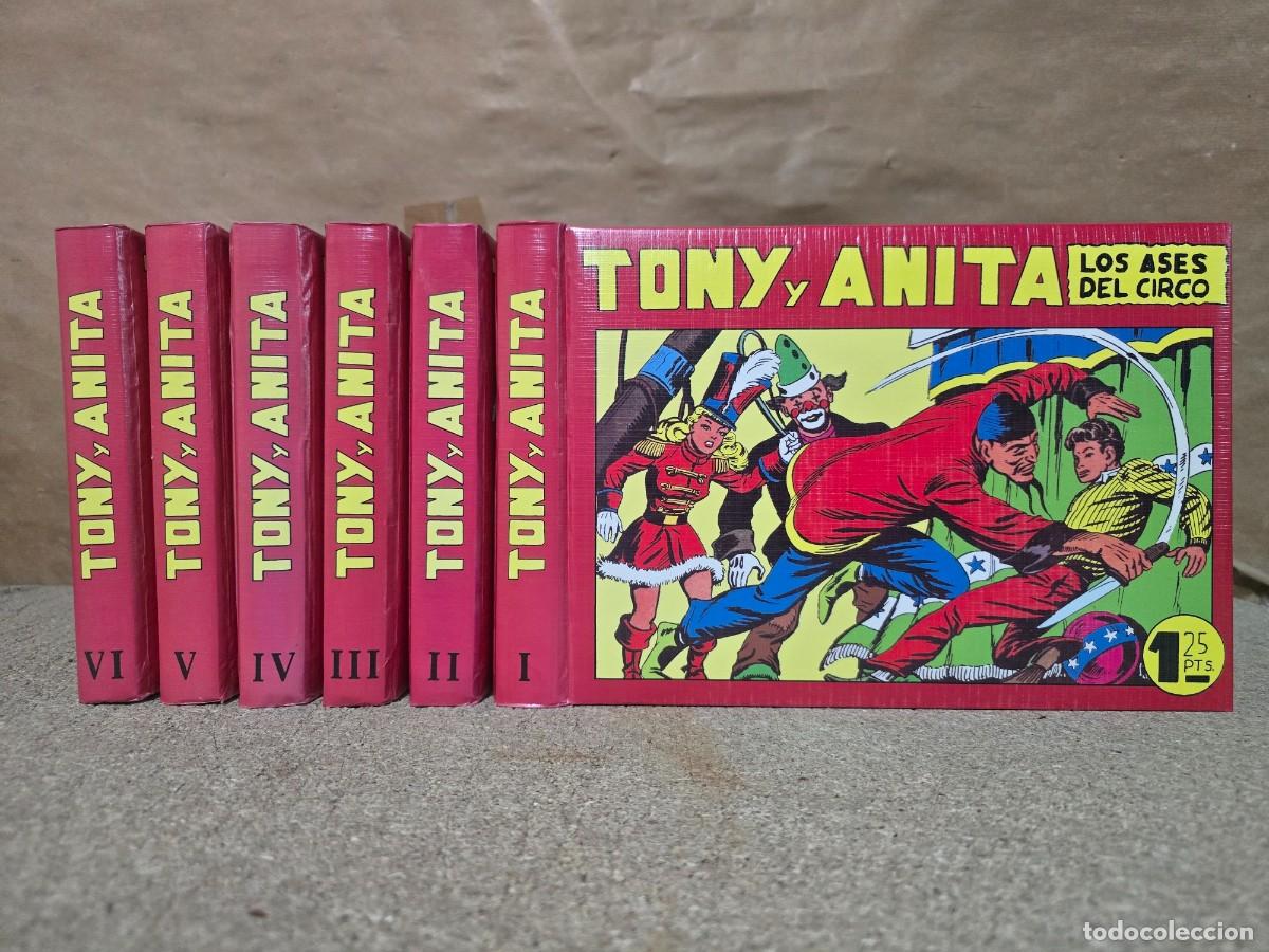 Tebeos: Tony y Anita.Completa 153 Tebeos en seis Tomos.Maga.Facsimil
