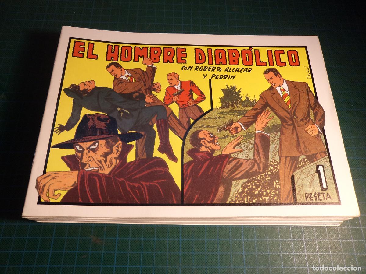 Tebeos: Roberto Alcazar. El hombre diabolico. Completa. 27 ejemplares. Facsimil.