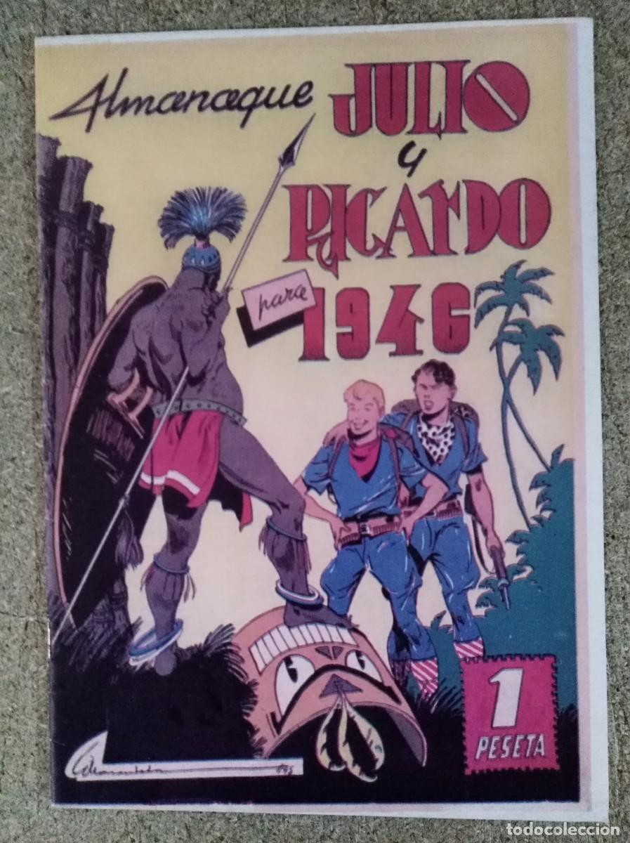 Tebeos: Julio y Ricardo.Almanaque 1946.Valenciana.Facsimil