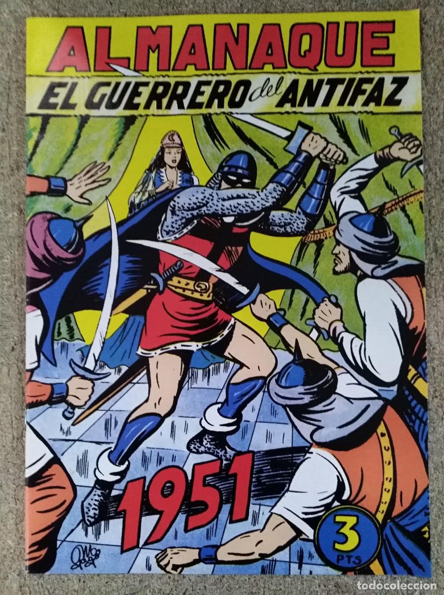 Tebeos: El Guerrero del Antifaz.Almanaque 1951.Valenciana.Facsimil
