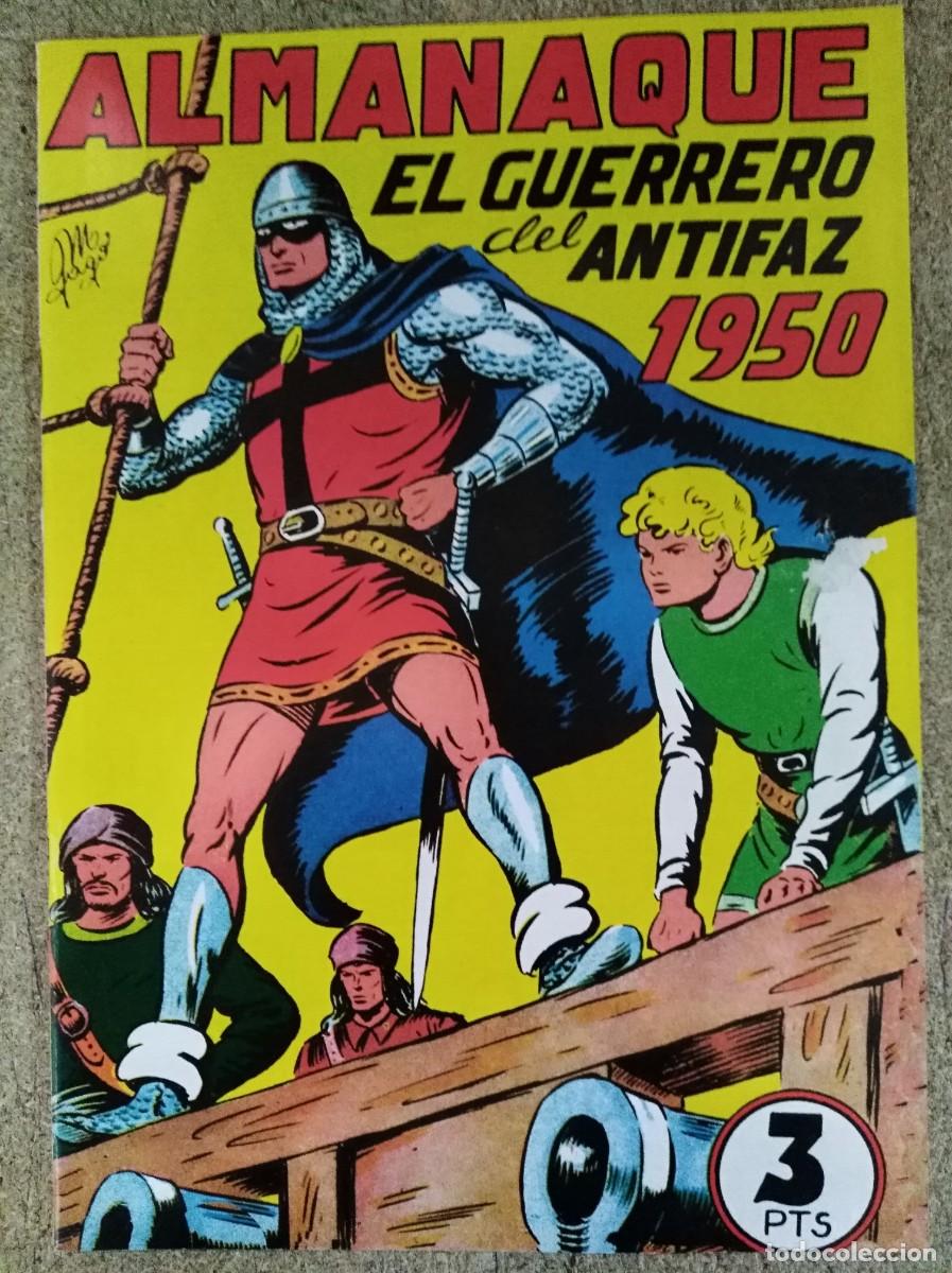 BDs: El Guerrero del Antifaz.Almanaque 1950.Valenciana.Facsimil