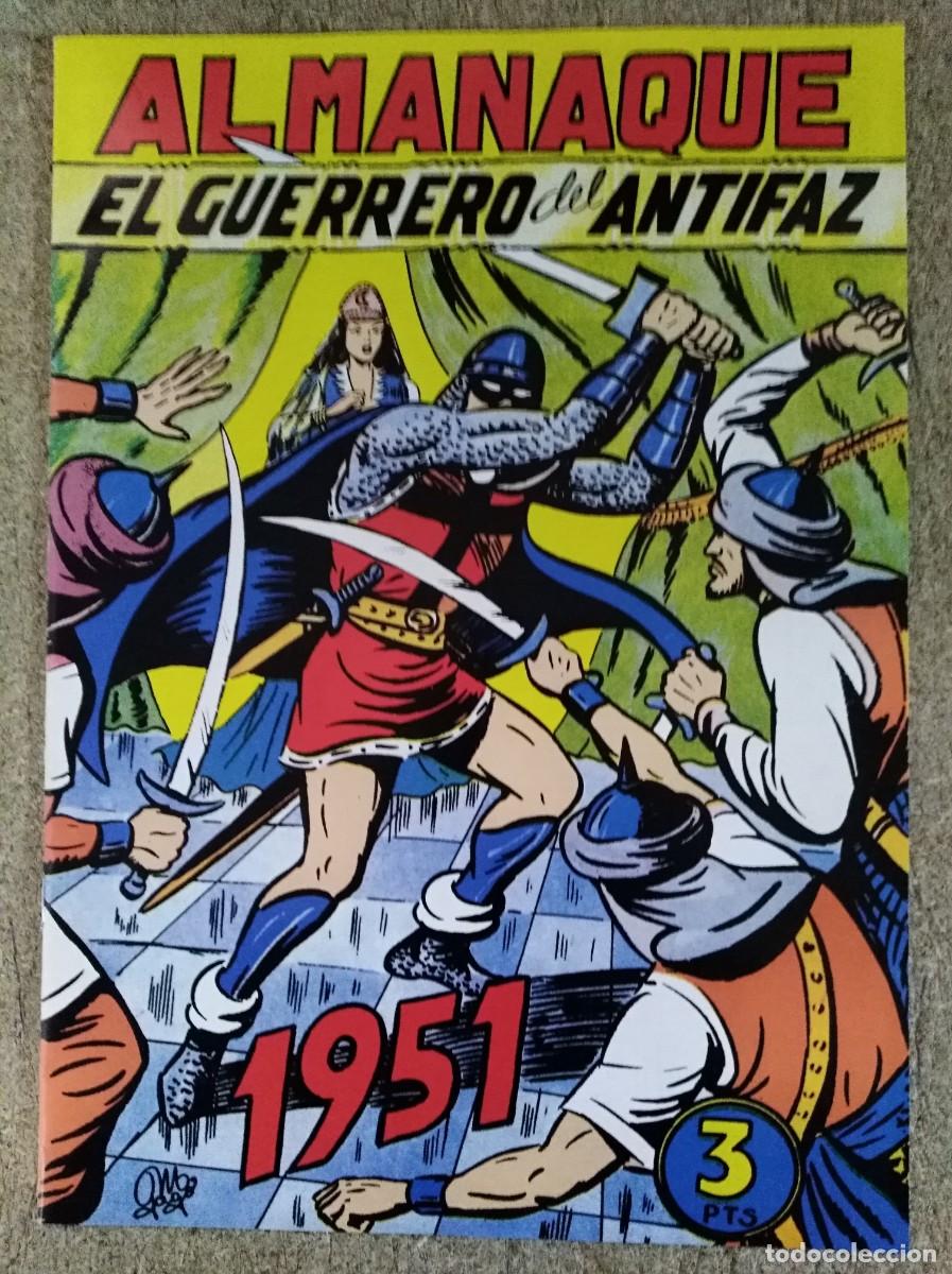 BDs: El Guerrero del Antifaz.Almanaque 1951.Valenciana.Facsimil
