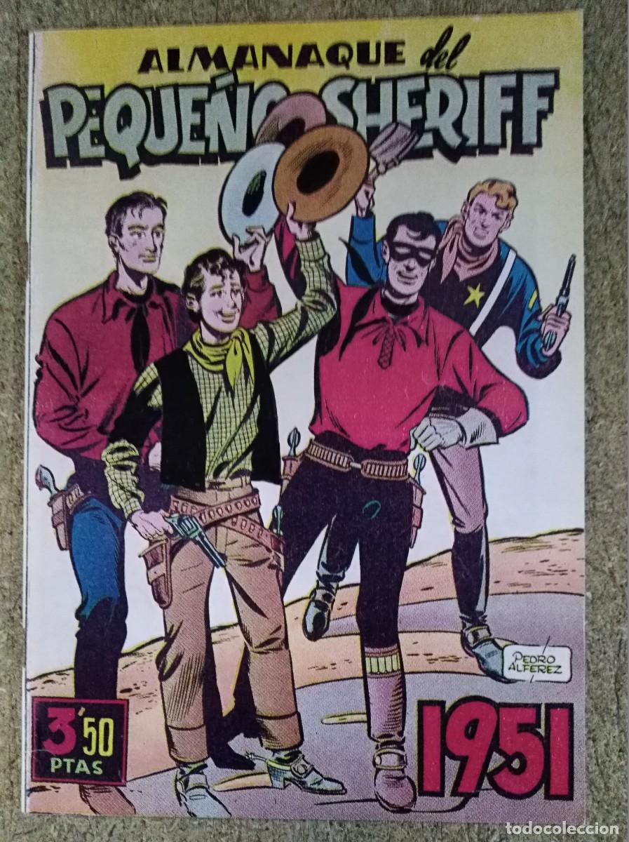 Tebeos: El Peque&ntilde;o Sheriff.Almanaque 1951.Hispano Americana.Facsimil