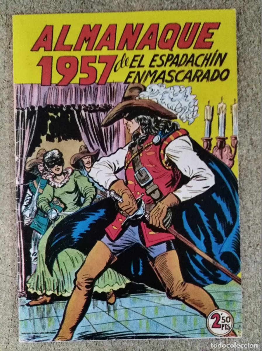 Tebeos: El Espadachin Enmascarado.Almanaque 1957.Maga.Facsimil