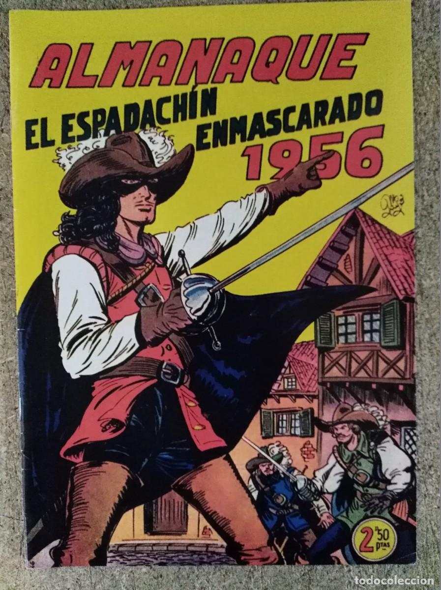 Tebeos: El Espadachin Enmascarado.Almanaque 1956.Valenciana.Facsimil