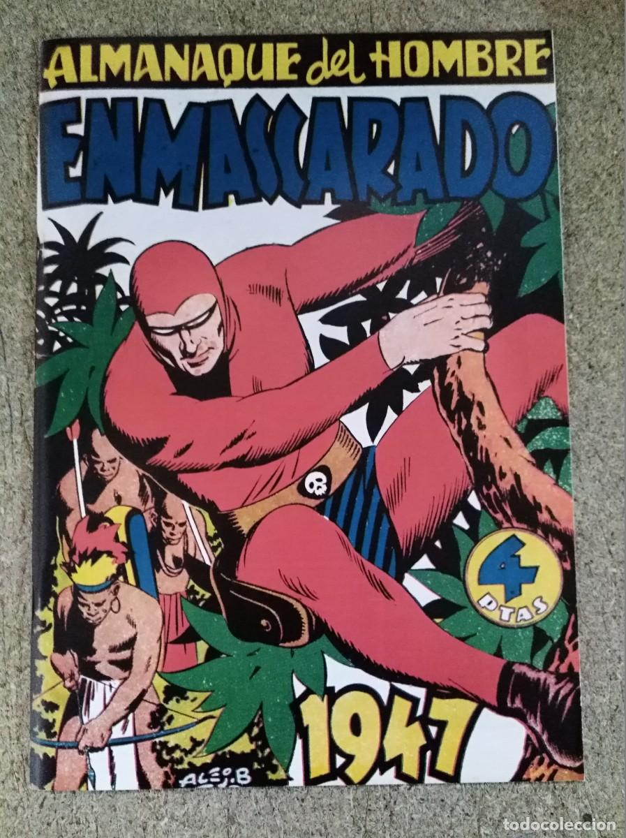 Tebeos: El Hombre Enmascarado.Almanaque 1947.Hispano Americana.Facsimil