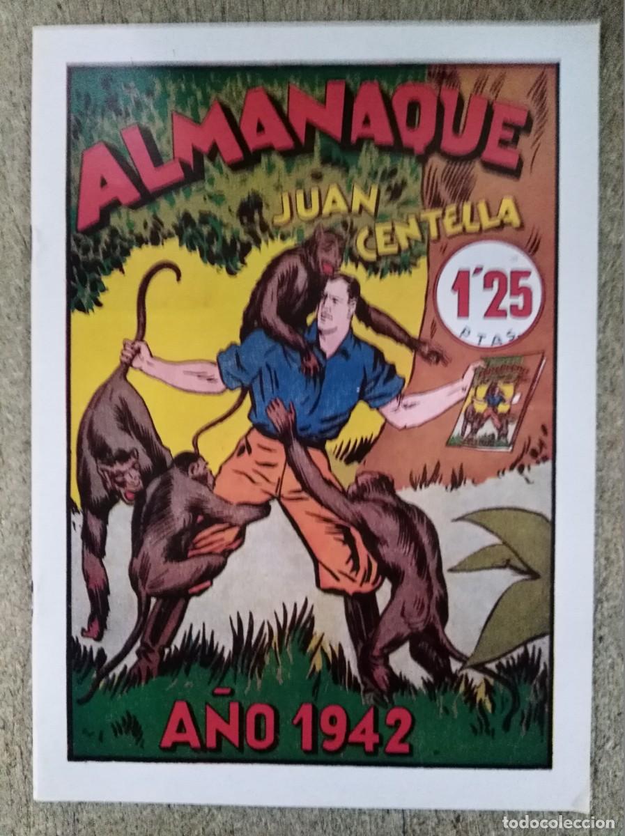 Tebeos: Juan Centella.Almanaque 1942.Hispano Americana.Facsimil