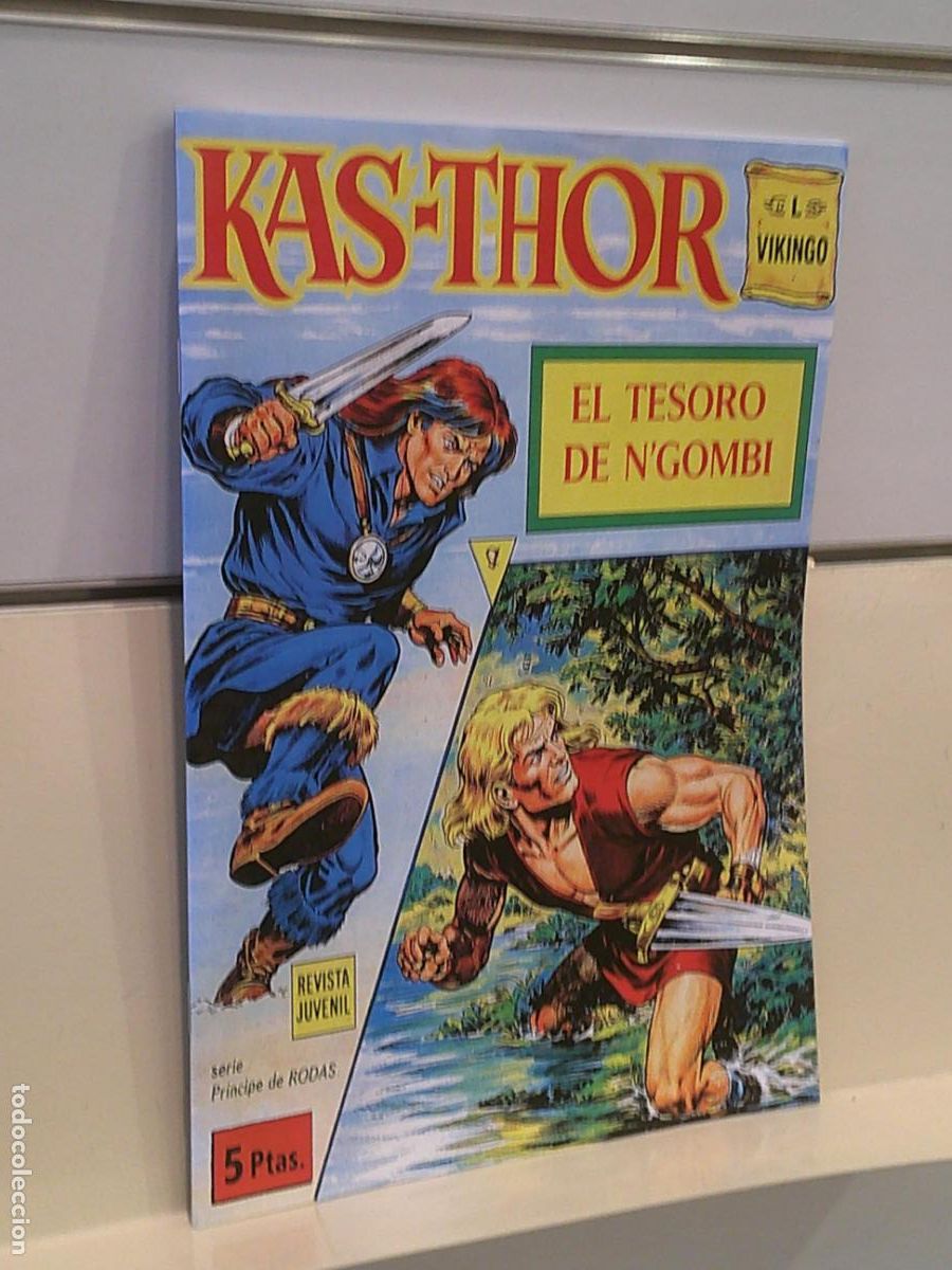 Tebeos: KAS-THOR EL VIKINGO - EL TESORO DE N'GOMBI - REEDICION