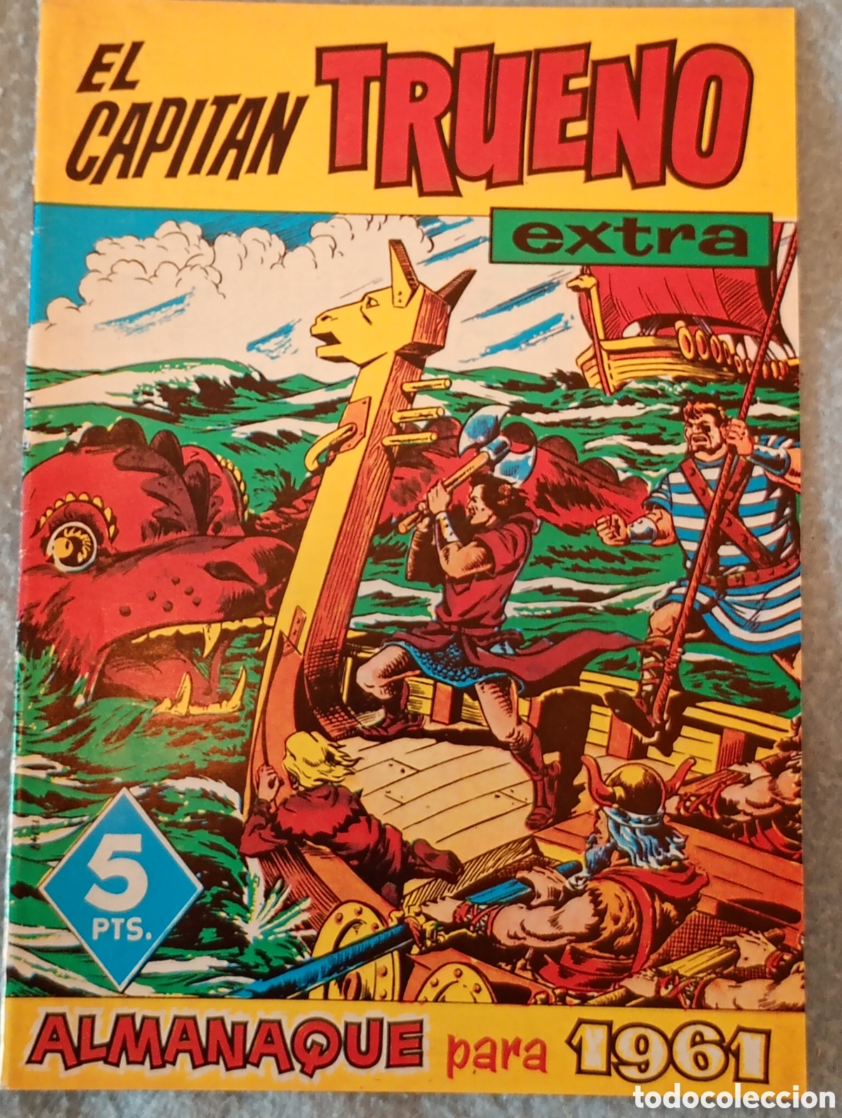 Tebeos: EL CAPIT&Aacute;N TRUENO ALMANAQUE 1961