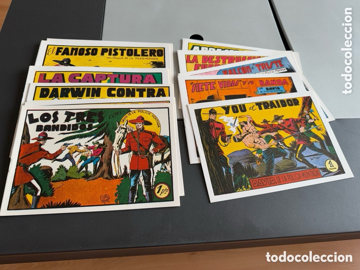 Tebeos: David De La Policia Montada.Completa.16 Tebeos.Facsimil.Valenciana