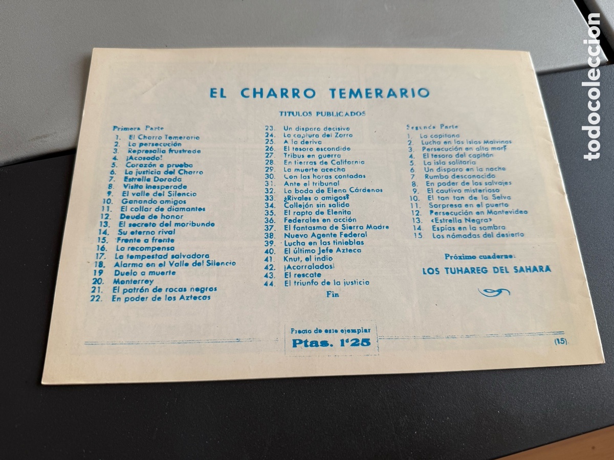 Tebeos: EL CHARRO TEMERARIO. N 15 - Foto 2