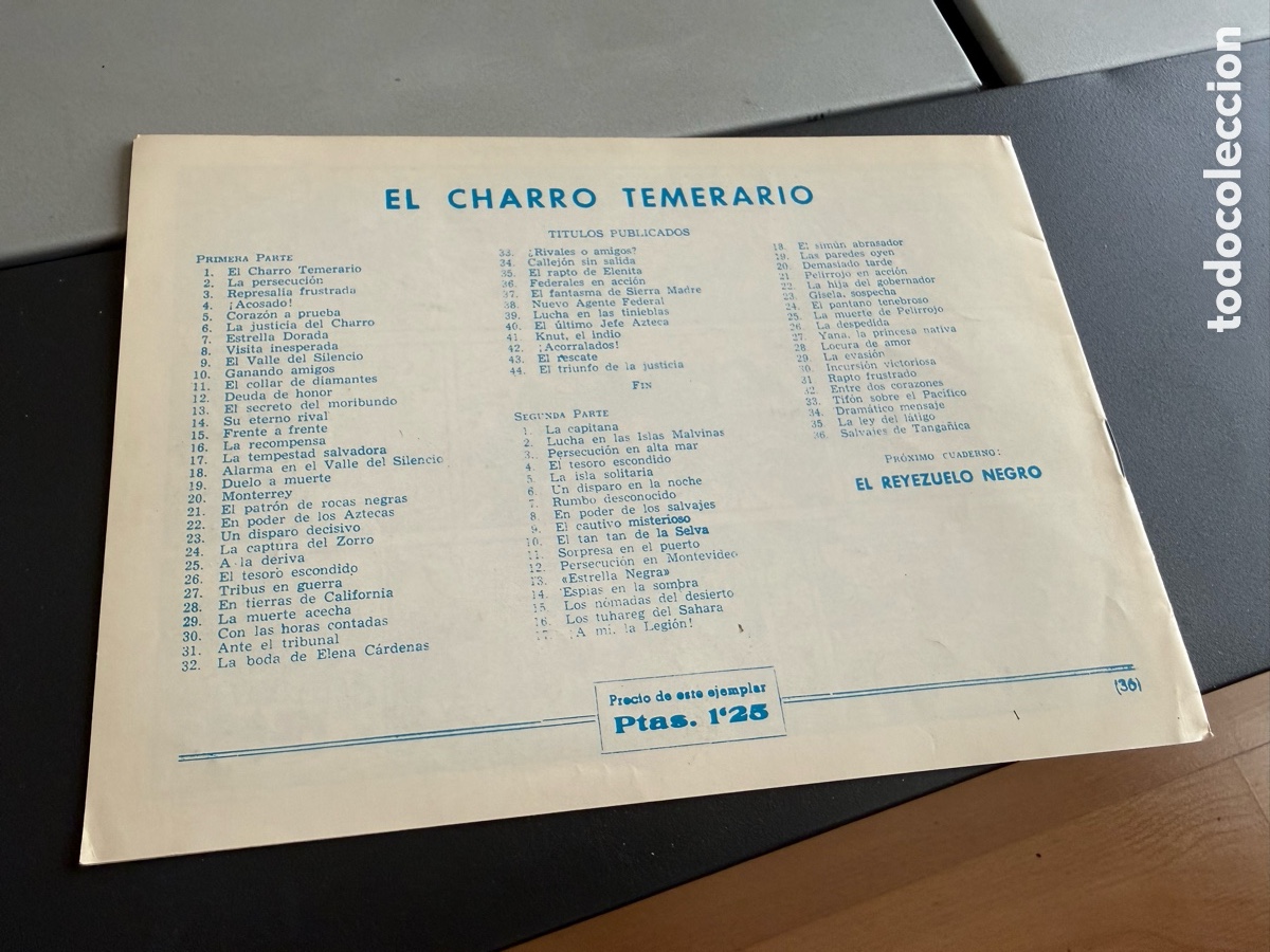 Tebeos: EL CHARRO TEMERARIO N 36 - Foto 2