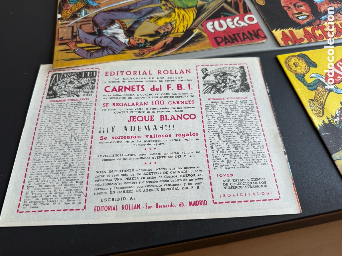 Tebeos: JEQUE BLANCO. Ed Rollan. 8 N&uacute;meros - Foto 2