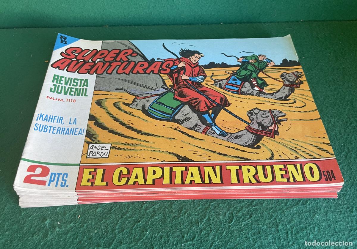 BDs: CAPIT&Aacute;N TRUENO FACS&Iacute;MIL BRUGUERA - SUPER AVENTURAS - 584 AL 606 (22) - PERFECTO ESTADO