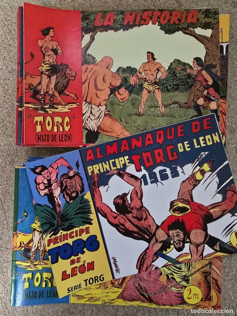 Tebeos: Torg (Hijo de Leon).Completa 50 Tebeos + Almanaque 1963.Andaluza.Facsimil