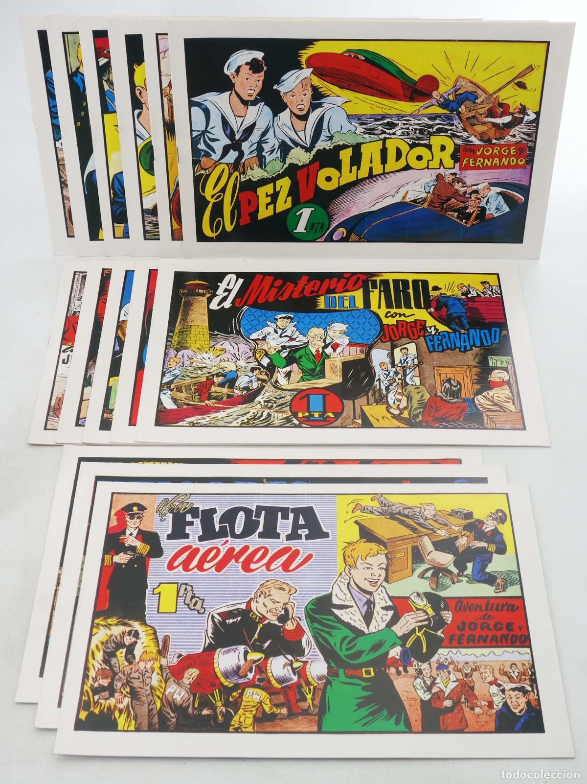 Tebeos: JORGE Y FERNANDO FACSIMIL LA MARINA 1 A 14. COMPLETA NUSM 43 A 56. Comic MAM, Circa 1990