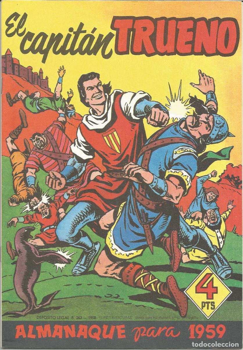 Tebeos: EL CAPIT&Aacute;N TRUENO ALMANAQUE 1959 REEDICI&Oacute;N