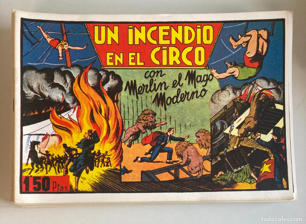 Comics: MERLIN EL MAGO MODERNO, FACSIMIL COLECCI&Oacute;N COMPLETA (45 NUMEROS)