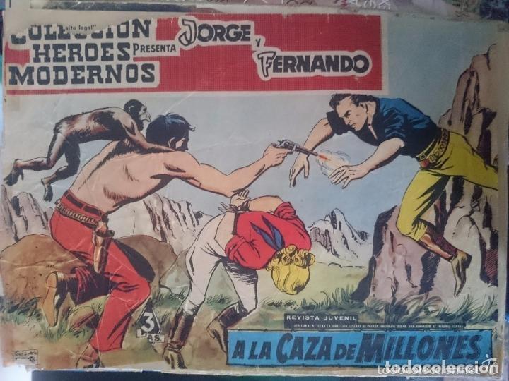 Tebeos: COLECCION HEROES MODERNOS - JORGE Y FERNANDO - A LA CAZA DE MILLONES N 3 - REEDICION