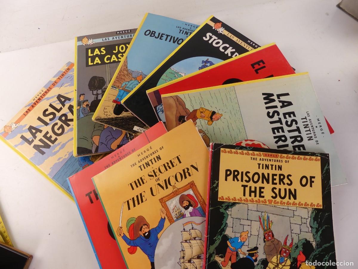 Tebeos: LOTE DE 9 NUMEROS DE AVENTURAS DE TINTIN