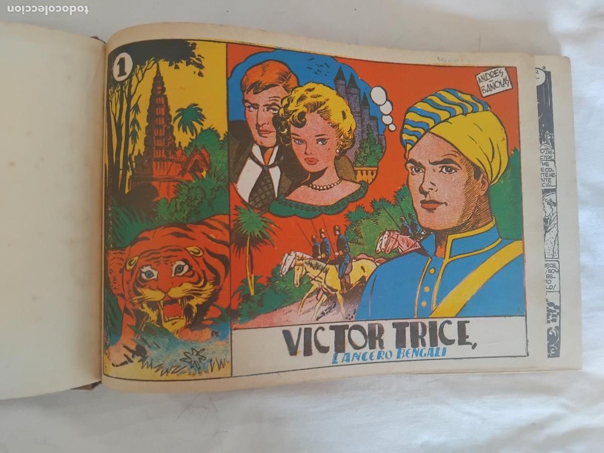 Tebeos: VICTOR TRICE LANCERO BENGALIE. COLECCION COMPLETA 16 EJEMPLARES . FACSIMIL HECHO CON PAPEL DE EPOCA.