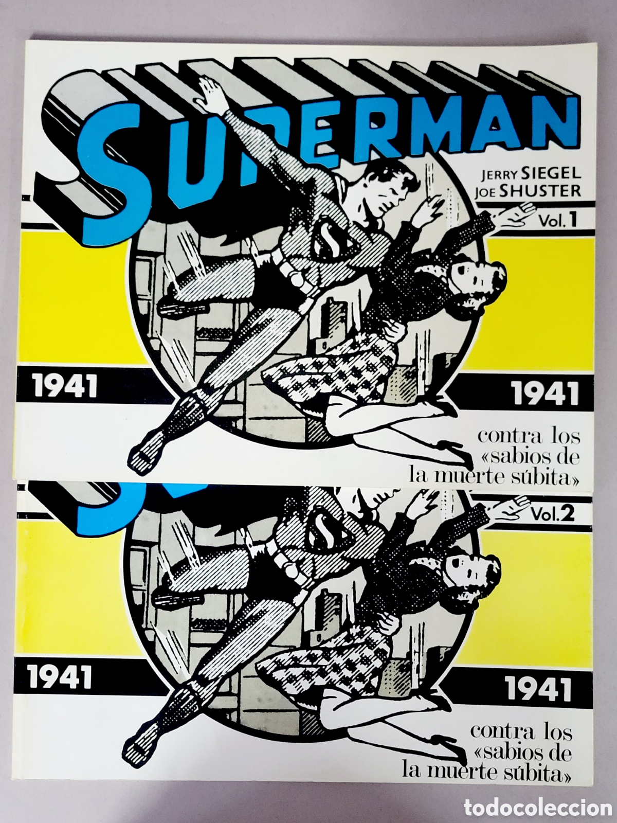 Tebeos: C&Oacute;MICS SUPERMAN 1941 COLECCI&Oacute;N COMPLETA VOL.1 VOL.2 CONTRA LOS SABIOS DE LA MUERTE SUBITA EXCELENTE