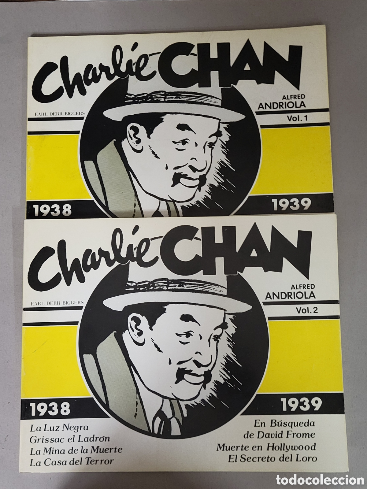 Tebeos: C&Oacute;MICS CHARLIE CHAN COLECCI&Oacute;N COMPLETA VOL.1 VOL.2 ALFRED ANDRIOLA FACSIMIL EXCELENTE ESTADO