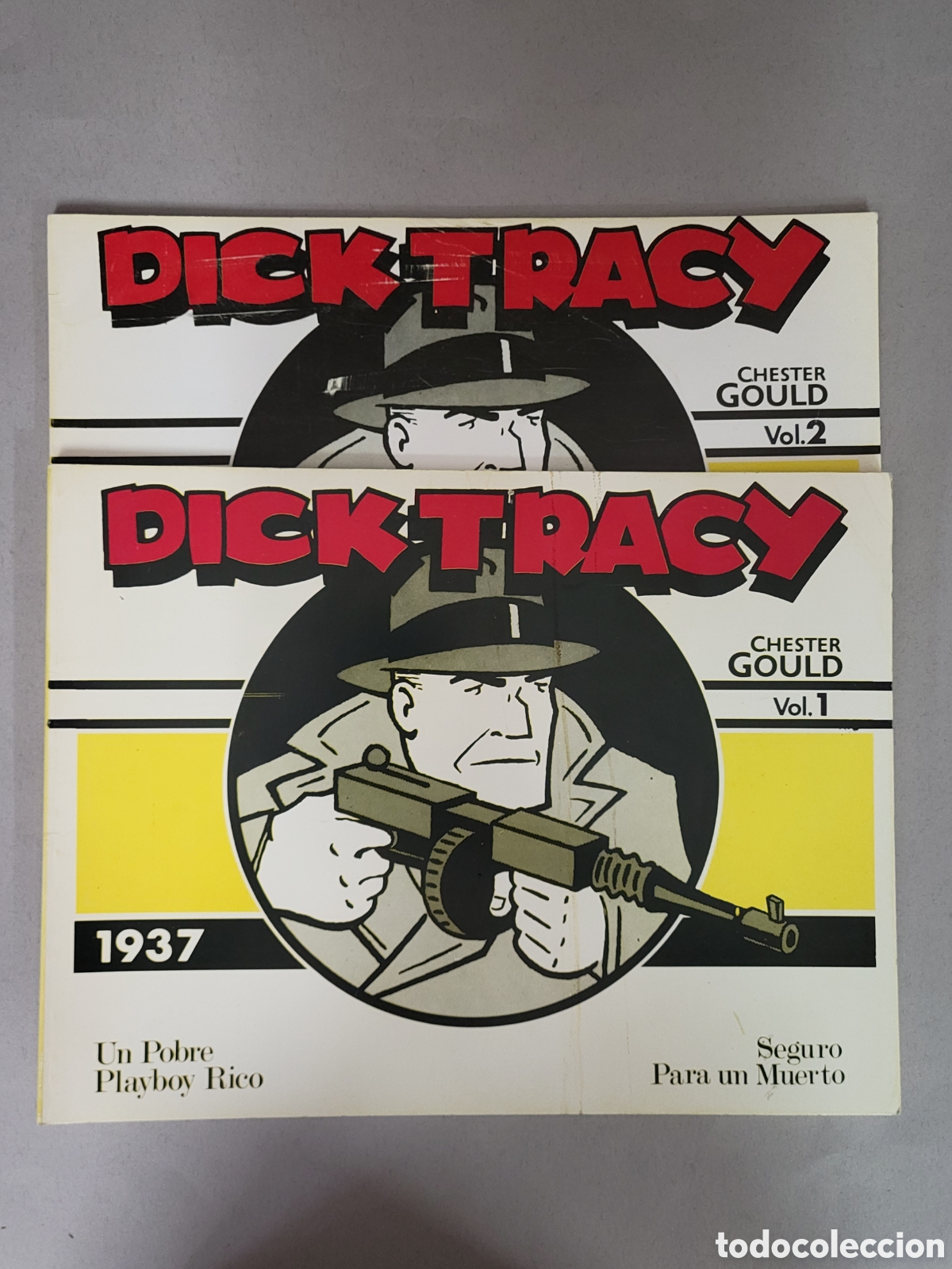 Tebeos: C&Oacute;MICS DICK TRACY 1937 COLECCI&Oacute;N COMPLETA VOL.1 VOL.2 FACSIMIL MUY BUEN ESTADO