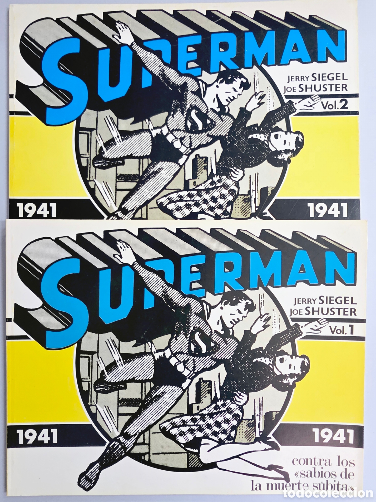 Tebeos: C&Oacute;MICS SUPERMAN 1941 COLECCI&Oacute;N COMPLETA VOL.1 VOL.2 CONTRA LOS SABIOS DE LA MUERTE SUBITA EXCELENTE