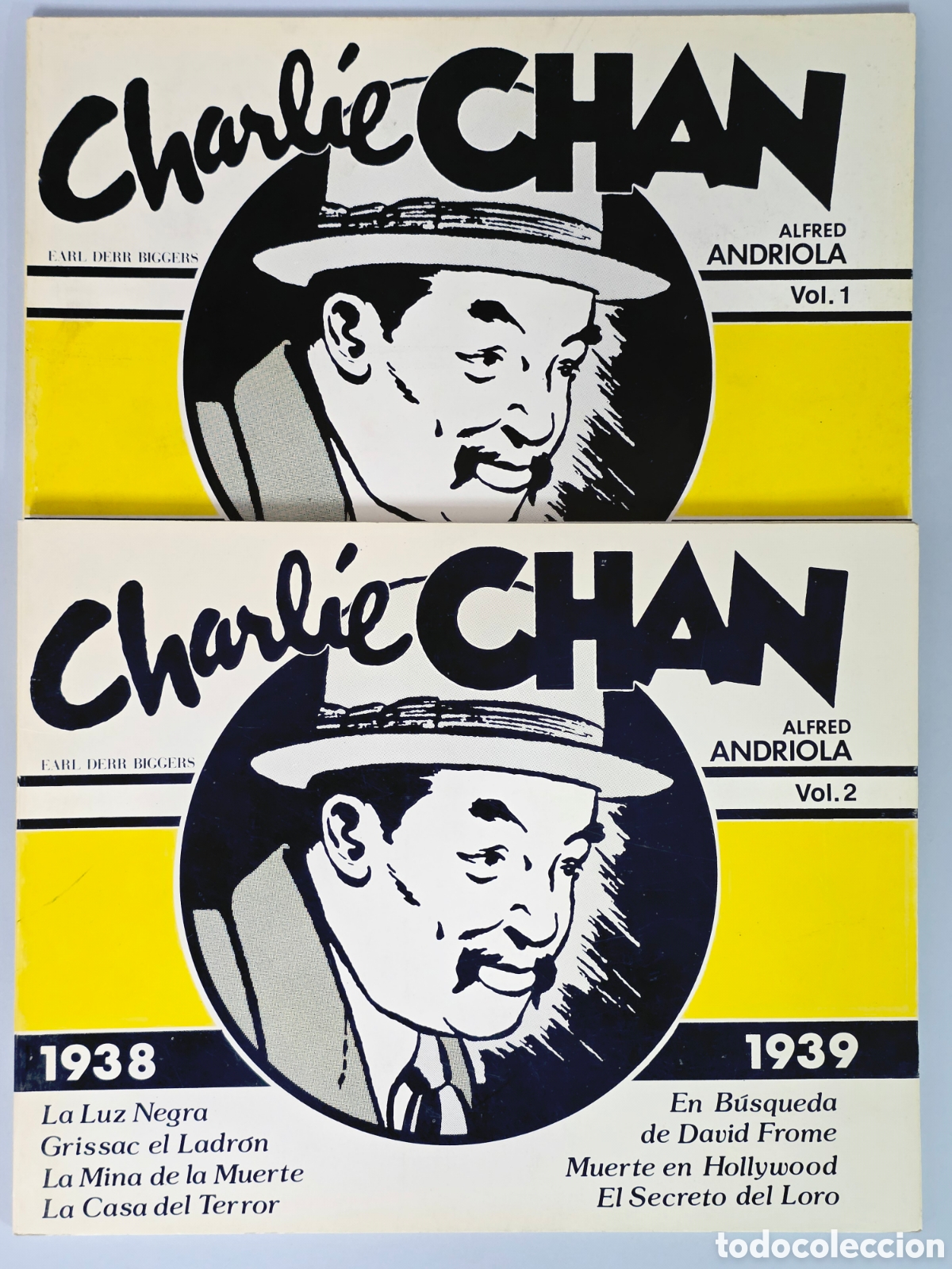 Tebeos: C&Oacute;MICS CHARLIE CHAN COLECCI&Oacute;N COMPLETA VOL.1 VOL.2 ALFRED ANDRIOLA FACSIMIL EXCELENTE ESTADO