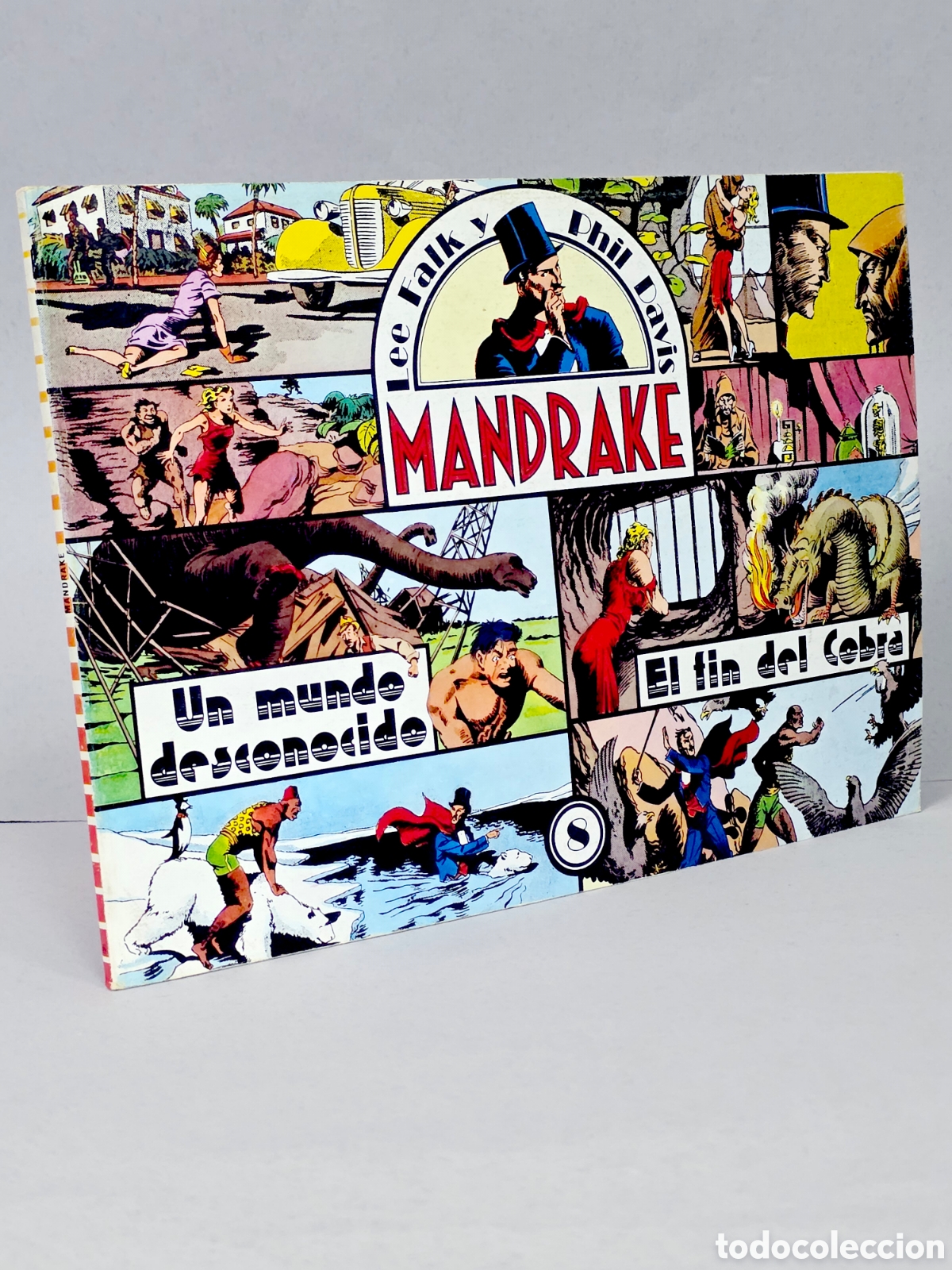 Tebeos: C&Oacute;MIC MANDRAKE 8 UN MUNDO DESCONOCIDO GRANDES CL&Aacute;SICOS EXCELENTE ESTADO
