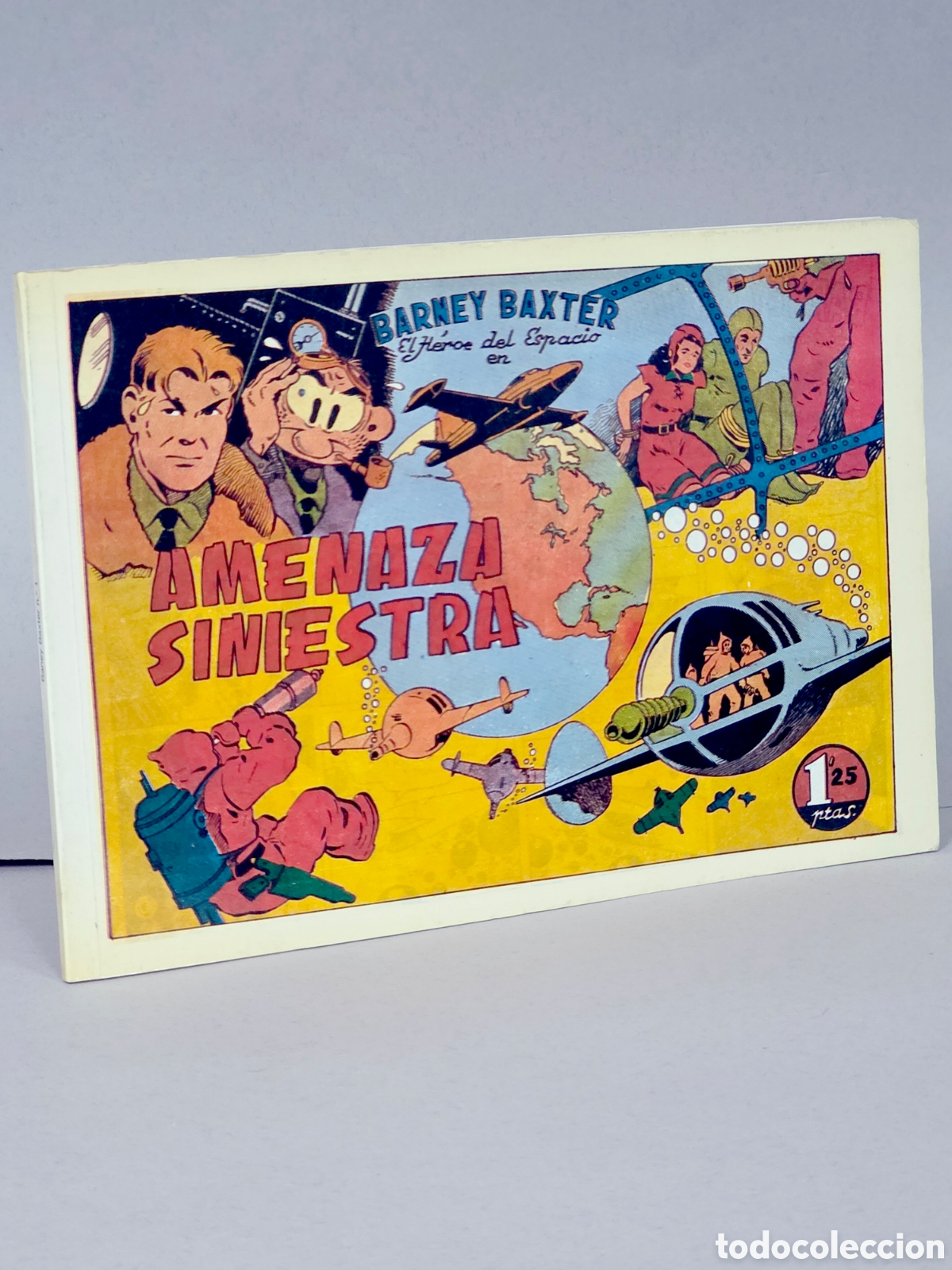 Tebeos: C&Oacute;MIC AMENAZA SINIESTRA BERNEY BAXTER REEDICI&Oacute;N FACS&Iacute;MIL EXCELENTE ESTADO
