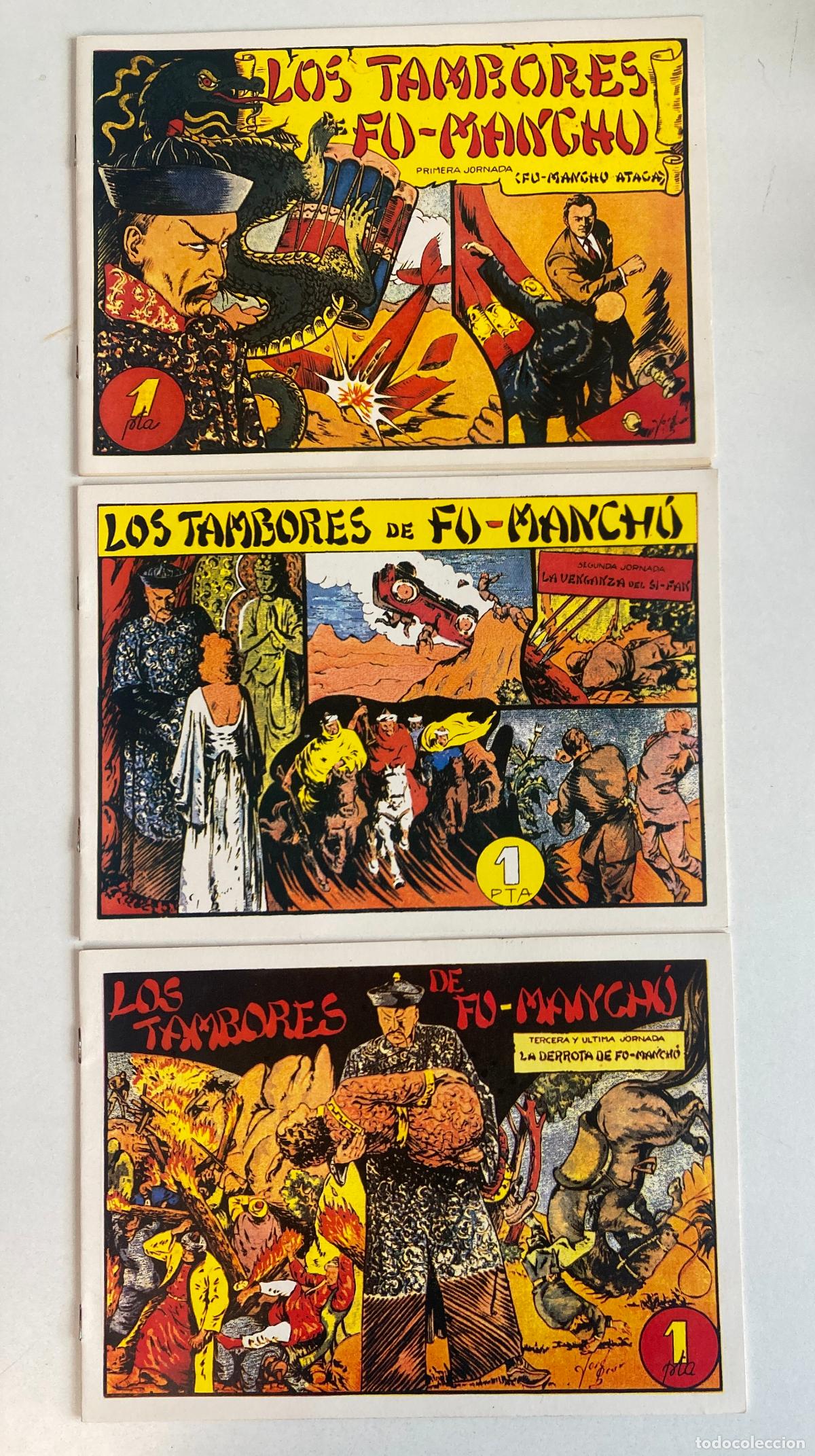 Tebeos: LOS TAMBORES DE FU-MANCHU, COMPLETA, REEDICION