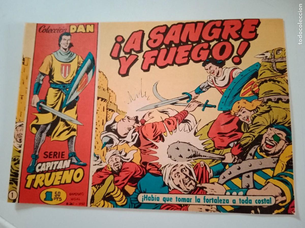 Tebeos: CAPIT&Aacute;N TRUENO. &iexcl;A SANGRE Y FUEGO! FACS&Iacute;MIL