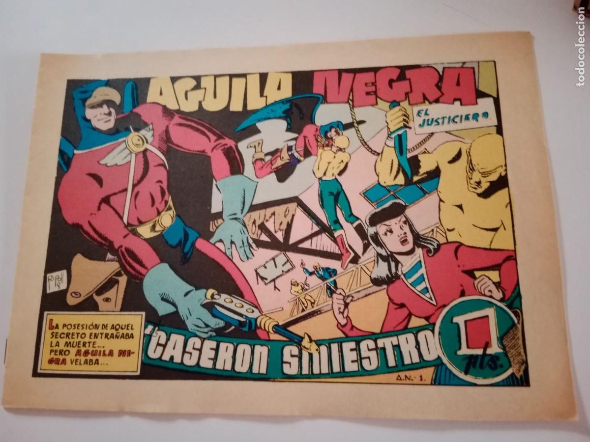 Tebeos: AGUILA NEGRA. CASER&Oacute;N SINIESTRO. FACS&Iacute;MIL