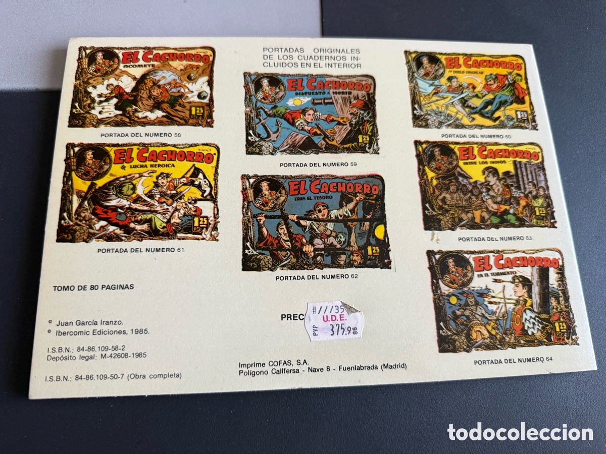 Tebeos: EL CACHORRO. Tomo 8. IBERCOMIC - Foto 2