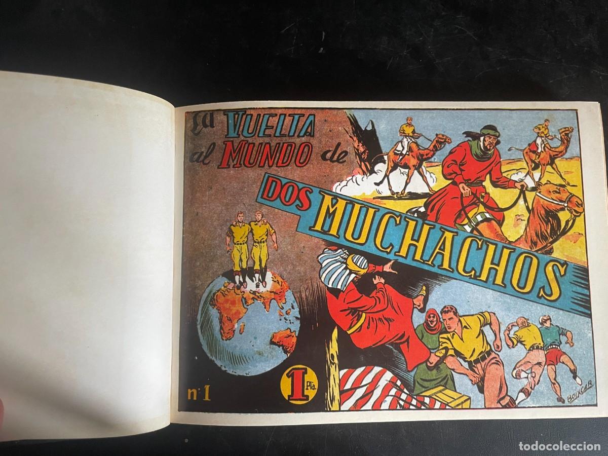 Tebeos: LA VUELTA AL MUNDO DE DOS MUCHACHOS. COL. COMPLETA EN 1 TOMO REEDITADA POR CLUB DE AMIGOS DE LA HIST