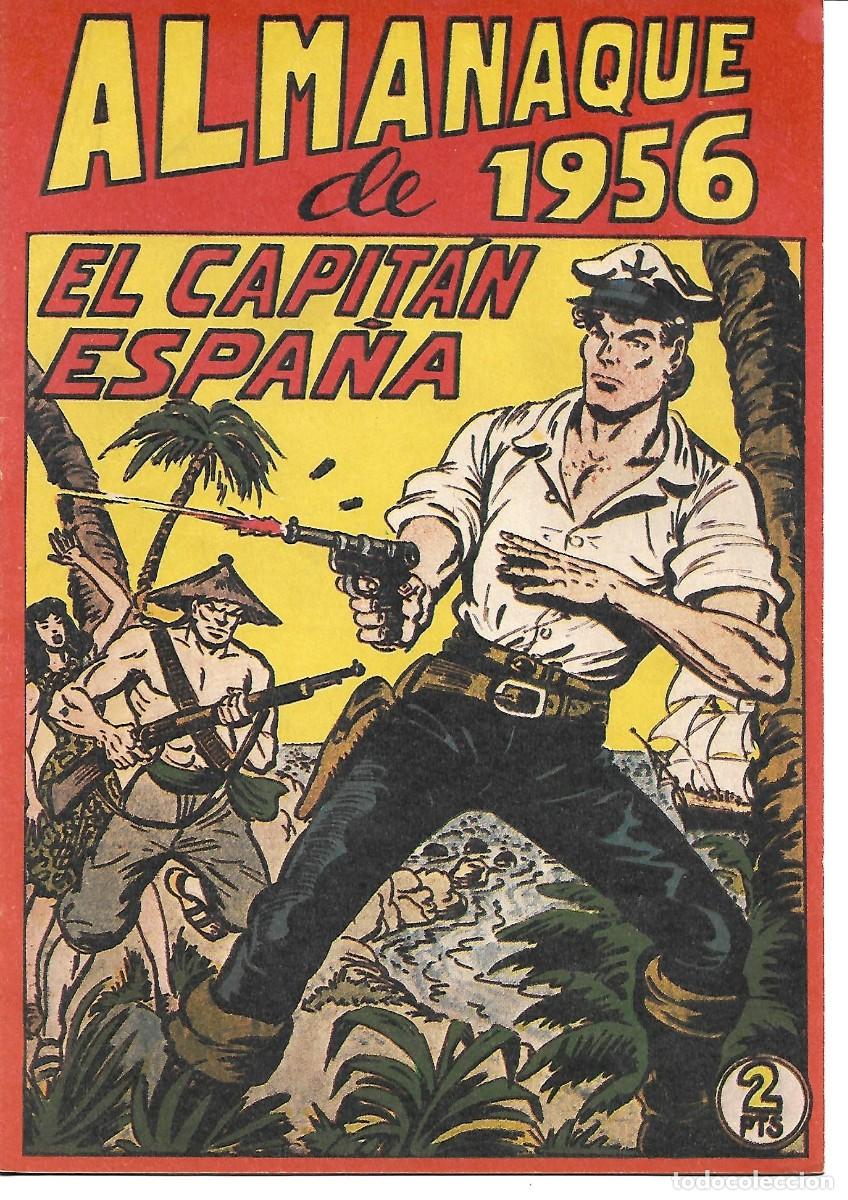Tebeos: EL CAPITAN ESPA&Ntilde;A COMPLETA + ALMANAQUE - Foto 2