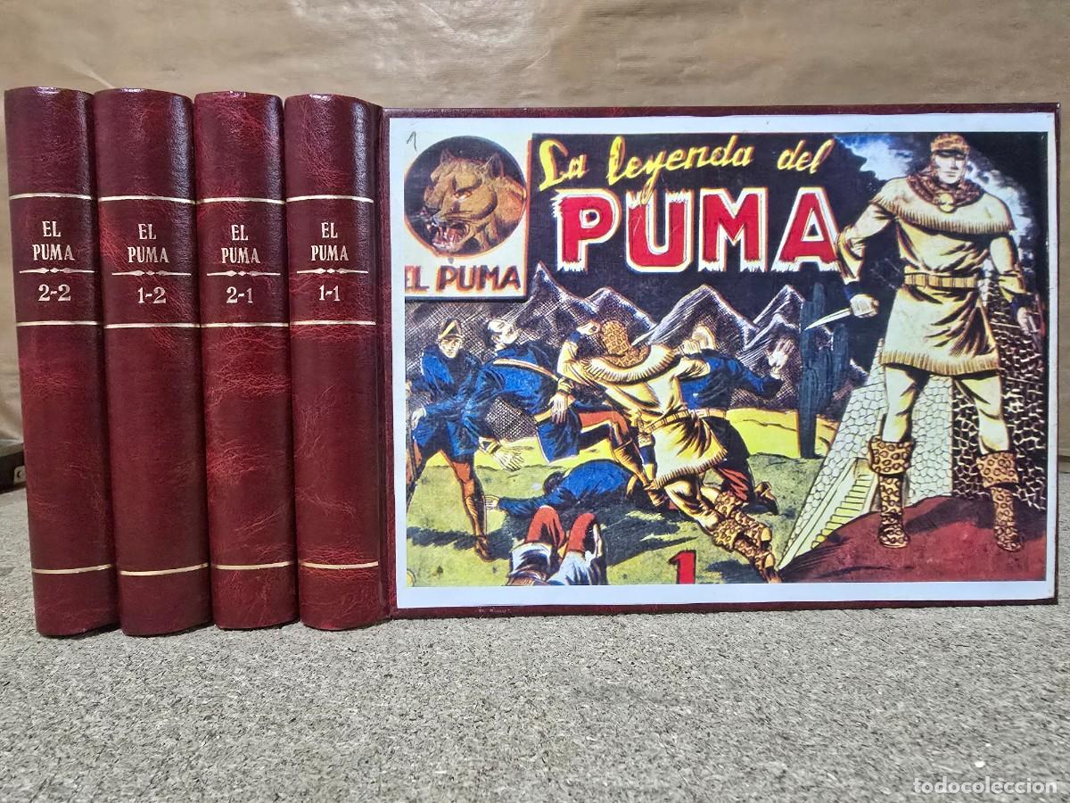 Tebeos: El Puma 1&ordf; y 2&ordf; Serie Completa.120 Tebeos.Encuadernada 4 Tomos.Marco.Facsimil