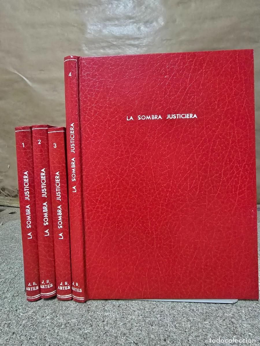 Tebeos: La Sombra Justiciera Completa.47 Tebeos + Almanaque 1957.Encuadernada 4 Tomo.Ferma.Facsimil